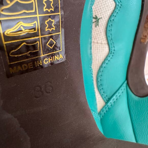 Miss L Fire Home Sweet Home Peep Toe Heels Retro Needlepoint Size EU 36 US 6 - Picture 11 of 12